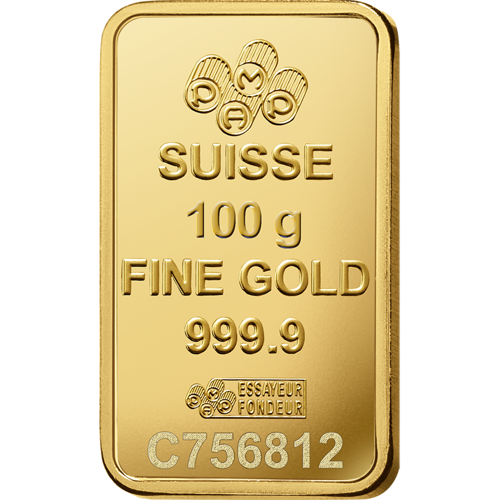 Lady Fortuna™ Gold Minted Bar - 100g