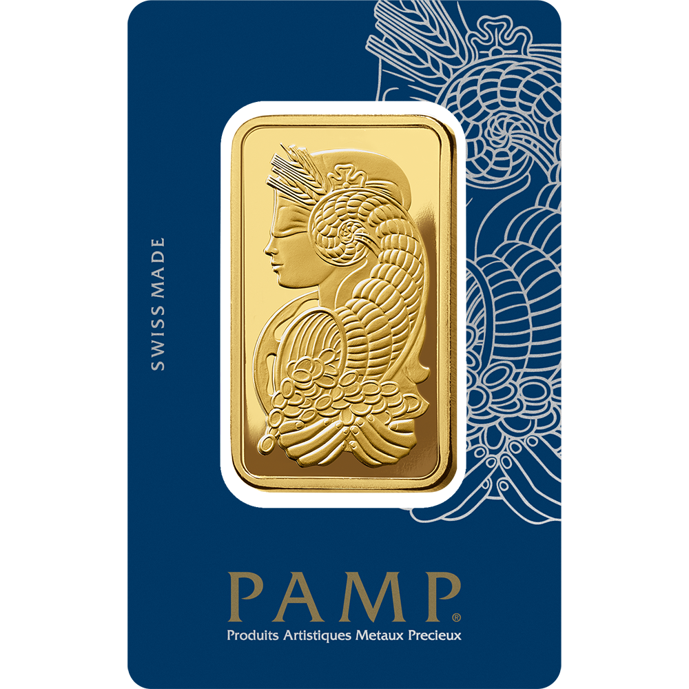 Lady Fortuna™ Gold Minted Bar - 100g