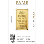 Lady Fortuna™ Gold Minted Bar - 1 oz