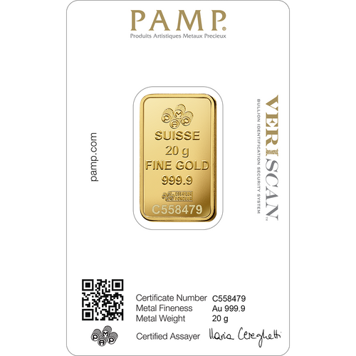 Lady Fortuna™ Gold Minted Bar - 20g
